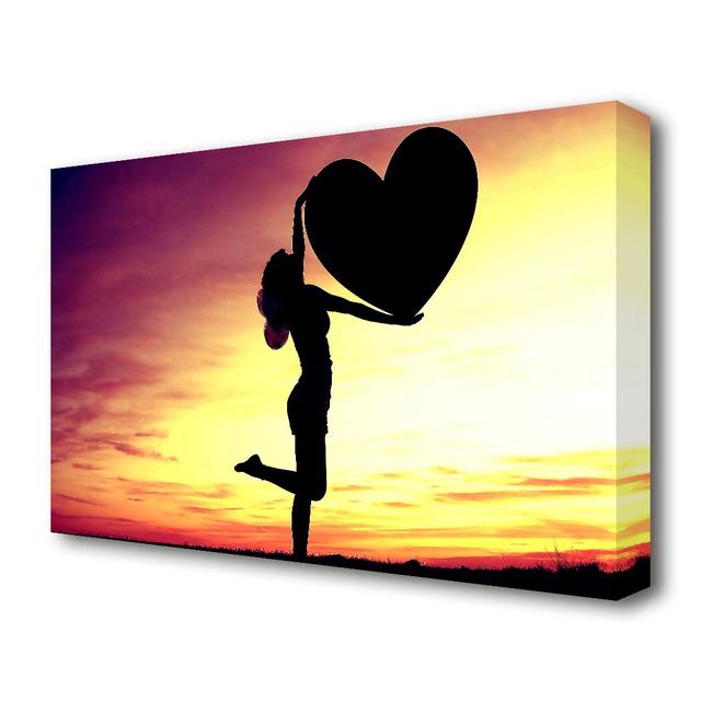 Cupid Fairy - Wrapped Canvas Photograph Print East Urban Home Size: 66 cm H x 101.6 cm W on Productcaster.