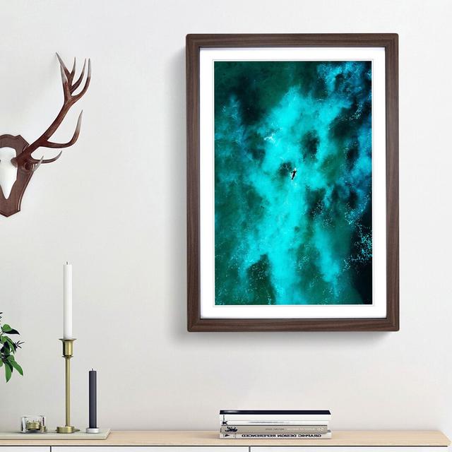 Heading to the Surf in Australia in Abstract - Picture Frame Graphic Art Print East Urban Home Frame Option: Walnut Framed, Size: 87cm H x 62cm W x 2c on Productcaster.