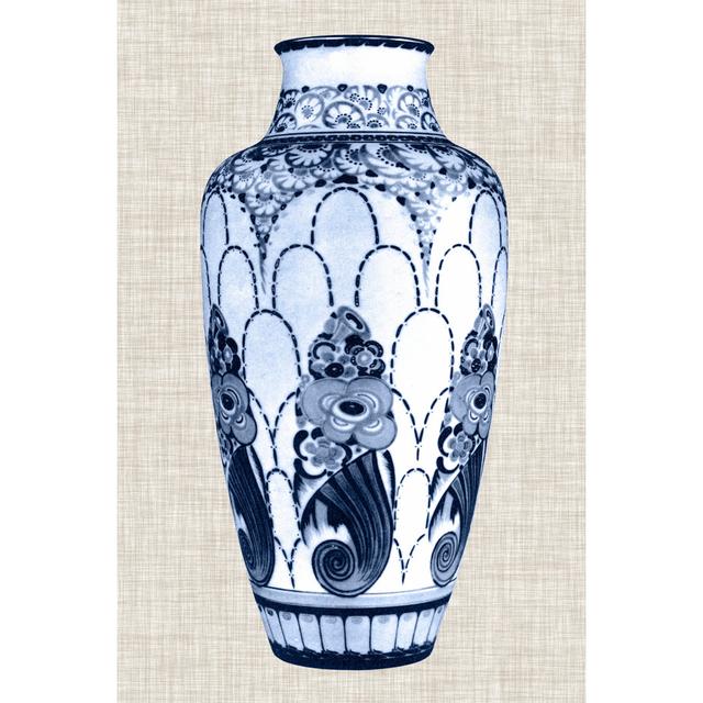 Blue & White Vase I - Wrapped Canvas Graphic Art Rosalind Wheeler Size: 91cm H x 61cm W on Productcaster.