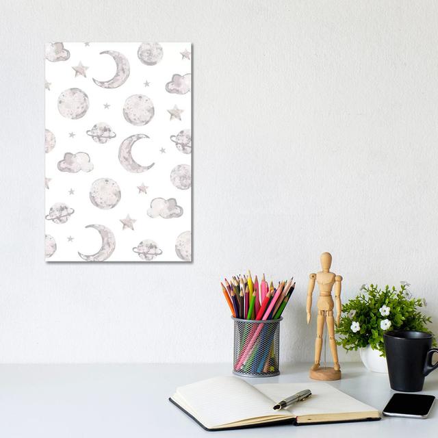 Baby Beyond The Stars I by Lisa Whitebutton - Wrapped Canvas Gallery-Wrapped Canvas Giclée Zoomie Kids Size: 30.48cm H x 20.32cm W x 1.91cm D on Productcaster.