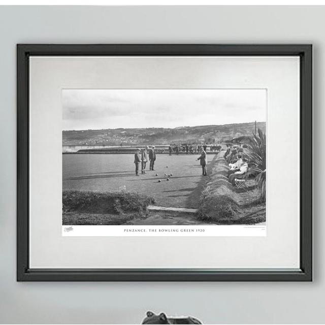 'Penzance, the Bowling Green 1920' - Picture Frame Photograph Print on Paper The Francis Frith Collection Size: 28cm H x 36cm W x 2.3cm D on Productcaster.