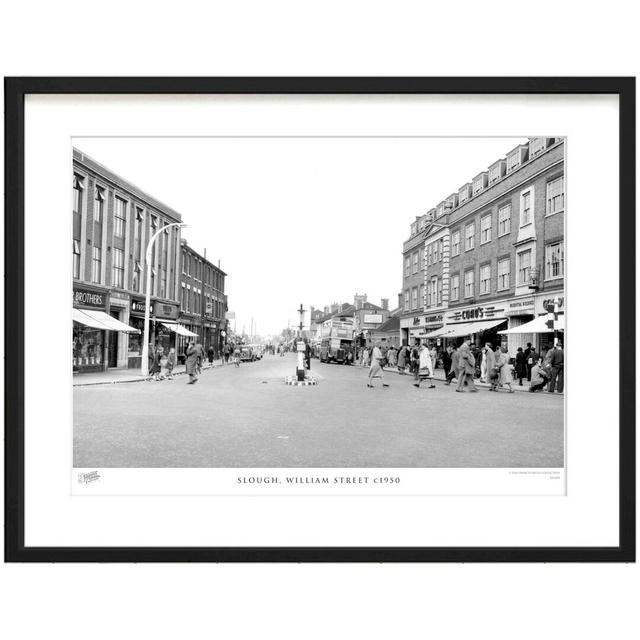 'Slough, William Street C1950' by Francis Frith - Picture Frame Photograph Print on Paper The Francis Frith Collection Size: 60cm H x 80cm W x 2.3cm D on Productcaster.