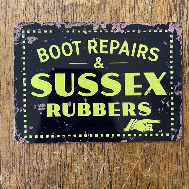 Boot Repairs & Sussex Rubbers Wall Décor East Urban Home Size: 60cm H x 80cm W on Productcaster.