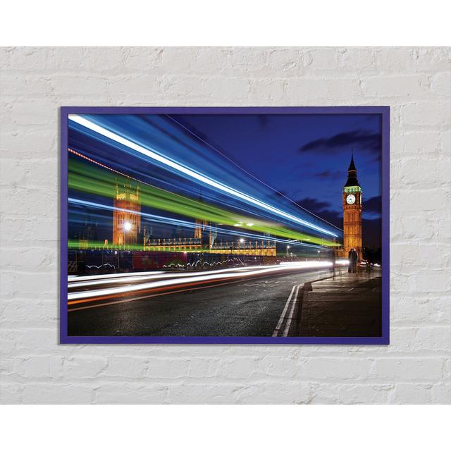 Big Ben Speed of Light 7 - Single Picture Frame Art Prints Ebern Designs Size: 42cm H x 59.7cm W x 8cm D, Format: Black Framed Paper on Productcaster.