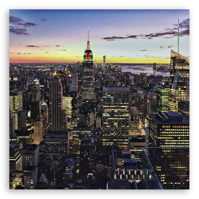 Canvas Print, Cities And Orange Architecture 17467 Ebern Designs Size: 80cm H x 80cm W x 2cm D on Productcaster.