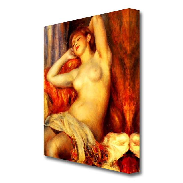 The Sleeping by Pierre-Auguste - Wrapped Canvas Renoir Painting Print East Urban Home Size: 50.8 cm H x 35.6 cm W on Productcaster.