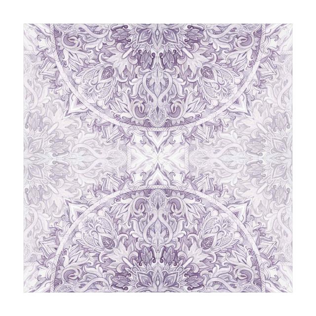 Foh Mandala Watercolor Violet Indoor/Outdoor Rug East Urban Home Rug Size: Square 80cm on Productcaster.