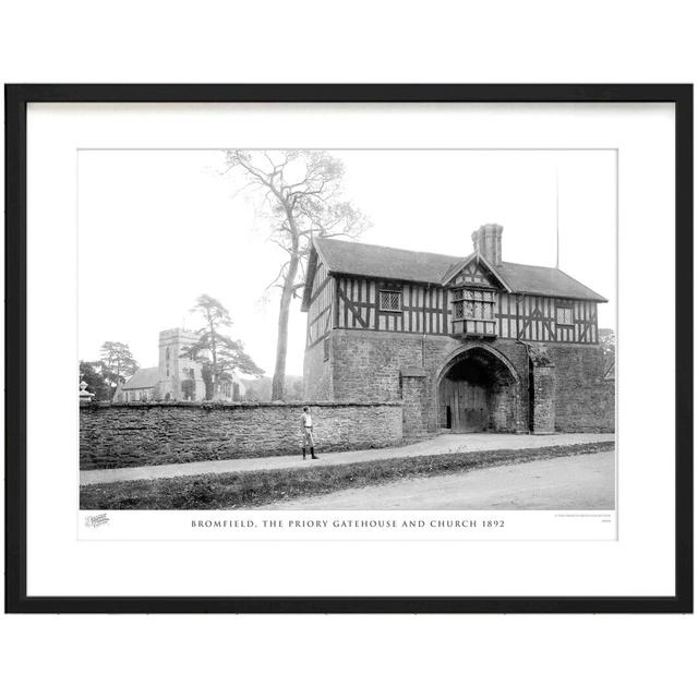 Bromfield, The Priory Gatehouse And Church 1892 by Francis Frith - Single Picture Frame Print The Francis Frith Collection Size: 28cm H x 36cm W x 2.3 on Productcaster.