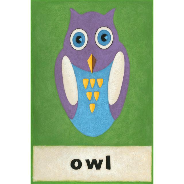 O Is For Owl by Chariklia Zarris - Wrapped Canvas Art Prints Harriet Bee Size: 122cm H x 81cm W x 3.8cm D on Productcaster.