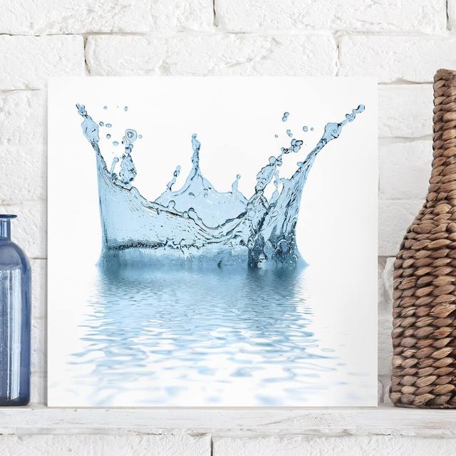 Blue Water Splash No.2 Art Print on Canvas Ebern Designs Format: 260g/m² canvas, Size: 70cm H x 70cm W on Productcaster.