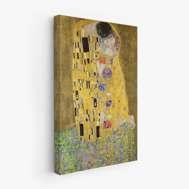 The Kiss By Of Gustav Klimt Wrapped Canvas Art Pri The Kiss by Gustav Klimt - Wrapped Canvas Print Latitude Vive Size: 45.7cm H x 30.5cm W x 3.9cm D on Productcaster.