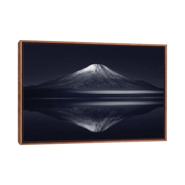 Reflection Mt Fuji by Takashi Suzuki - Floater Frame Print on Canvas Union Rustic on Productcaster.