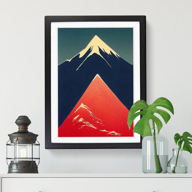 Unique Mountain Art Vol.1 - Print Metro Lane Frame Option: Black, Size: 34cm H x 25cm W x 2cm D on Productcaster.