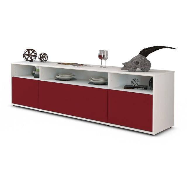 Wroblewski TV Stand for TVs up to 78" Brayden Studio Colour: Red / Matte White on Productcaster.