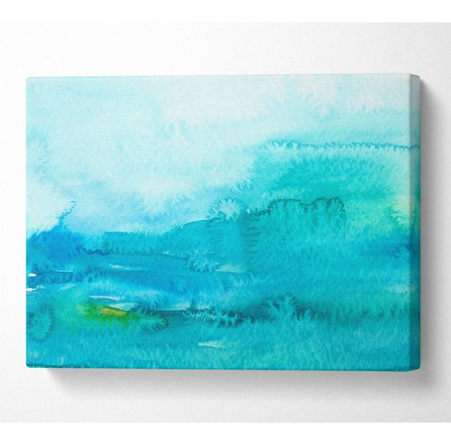 Under The Sea Canvas Watercolour Metro Lane Size: 50.8cm H x 81.3cm W x 10cm D on Productcaster.