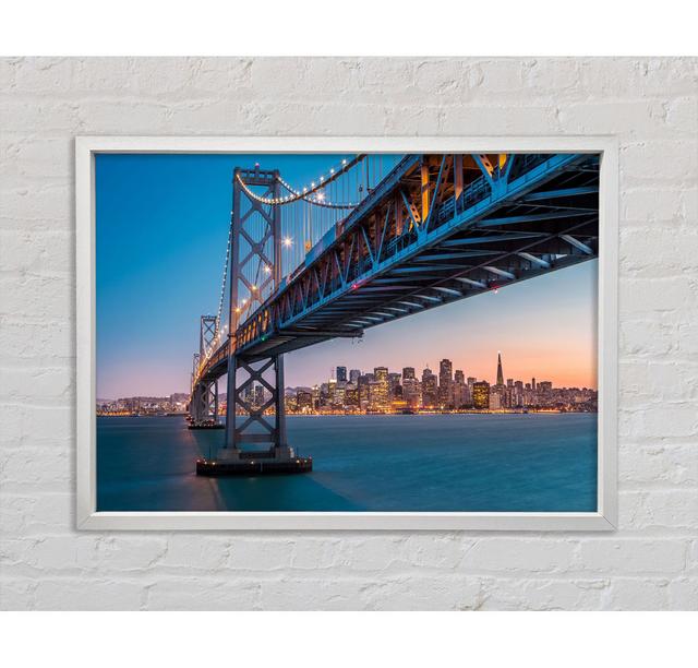 Golden Gate Bridge The City At Twilight - Print Bright Star Size: 59.7cm H x 84.1cm W x 3.3cm D on Productcaster.