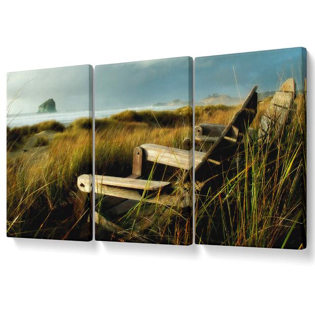 Coast Dunes Canvas 3 Panel Set Highland Dunes Size: 81.3cm H x 163cm W on Productcaster.