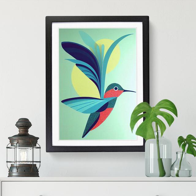 Hummingbird Art Vol.4 - Picture Frame Graphic Art Marlow Home Co. Size: 46cm H x 34cm W x 2cm D, Frame Colour: Grey on Productcaster.