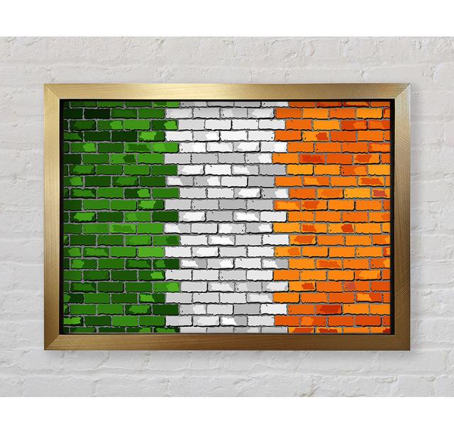 Irish Flag 2 - Single Picture Frame Art Prints Bright Star Size: 84.1cm H x 118.9cm W x 3.4cm D on Productcaster.