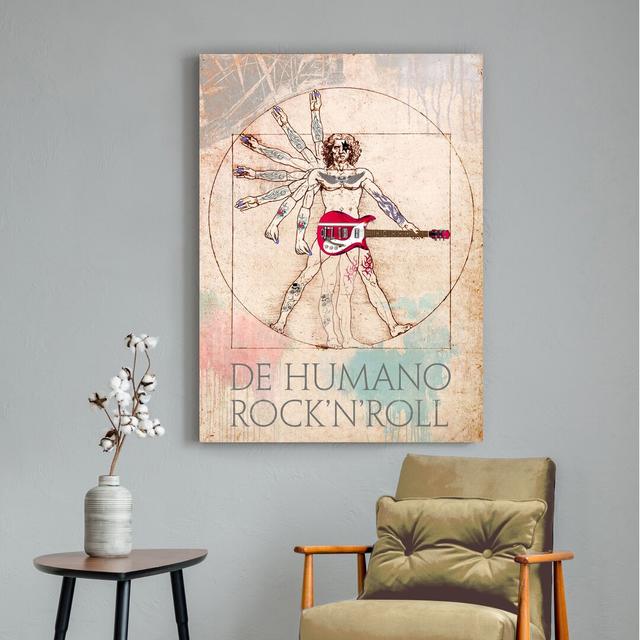 Leinwandbild De Humano Rock'n'roll von Steven Hill Happy Larry Größe: 100 cm H x 70 cm B x 4 cm T on Productcaster.