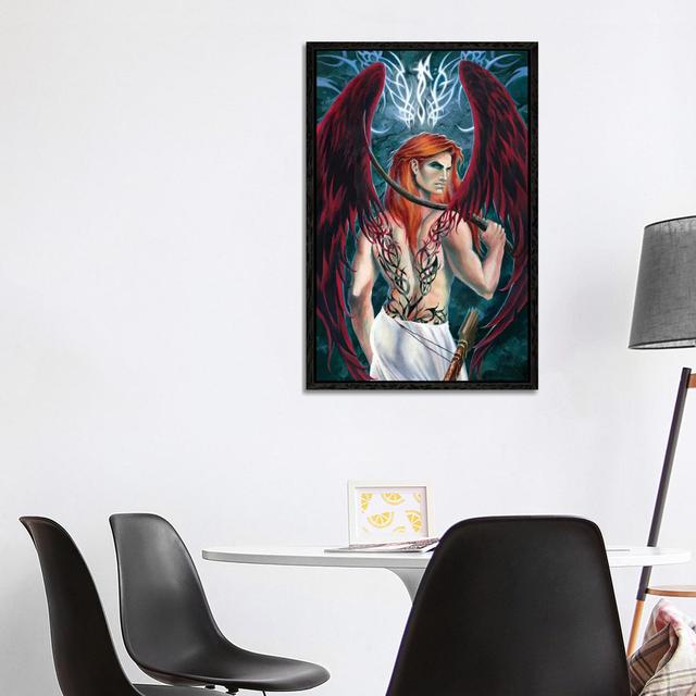 Uriel Happy Larry Format: Black Framed, Size: 101.6cm H x 66.04cm W x 3.81cm D on Productcaster.