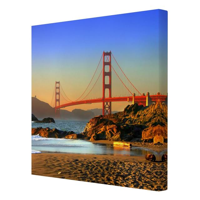 Baker Beach - Wrapped Canvas Graphic Art Print East Urban Home Size: 60cm H x 60cm W x 2cm D on Productcaster.