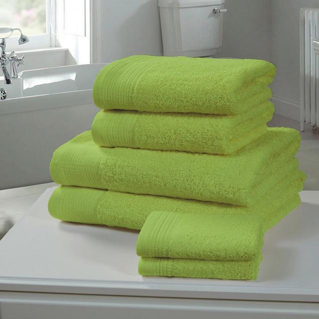 Bunow 6 Pieces Bath Towel Multi-Size Bale Ebern Designs Colour: Lime on Productcaster.