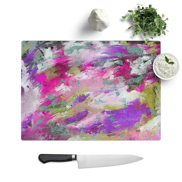 Tempered Glass Art Painting Vol.283 Chopping Board East Urban Home Size: 39 cm W x 28.5 cm L on Productcaster.