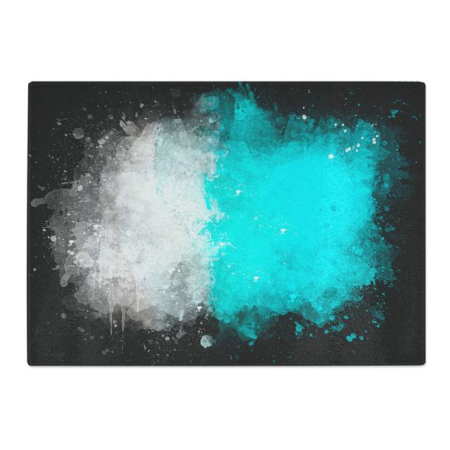 Tempered Glass Maldives Beach Abstract Chopping Board East Urban Home Size: 28.5 cm x 39 cm on Productcaster.