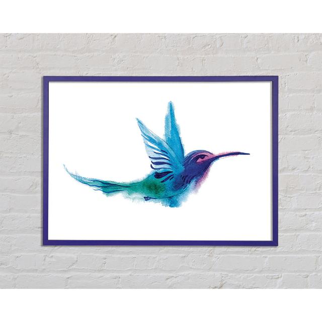 Arisha Elegant Rainbow Bird Framed Print Wall Art ClassicLiving Size: 59.7cm H x 84.1cm W x 2cm D, Format: Purple Framed Paper on Productcaster.