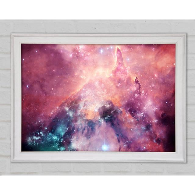 Horsehead Nebula Pink Framed Print Ivy Bronx Size: 29.7cm H x 42cm W x 1.5cm D, Format: Matte Black Framed Paper on Productcaster.