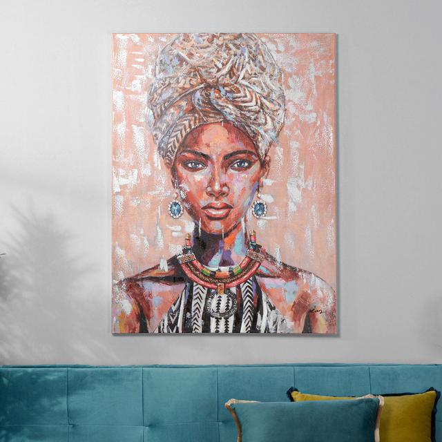 Aliya - Unframed Painting on Canvas Canora Grey on Productcaster.