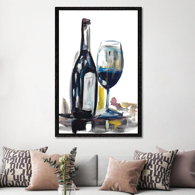 Time For Wine I by Andy Beauchamp - Painting on Canvas 17 Stories Format: Black Framed Canvas, Size: 152.4cm H x 101.6cm W x 3.81cm D on Productcaster.