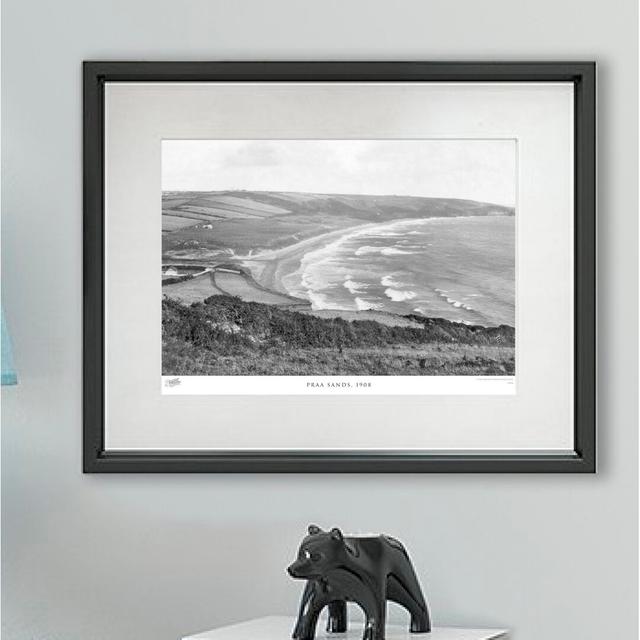 'Praa Sands, 1908' - Picture Frame Photograph Print on Paper The Francis Frith Collection Size: 60cm H x 80cm W x 2.3cm D on Productcaster.