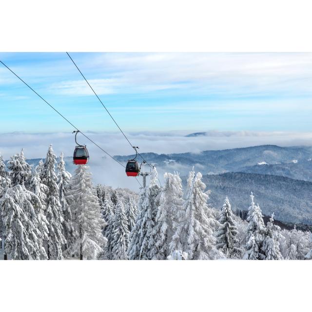 Brazelton Gondola Lift in a Ski Resort by Wdnet - Wrapped Canvas Art Prints Alpen Home Size: 20cm H x 30cm W x 3.8cm D on Productcaster.