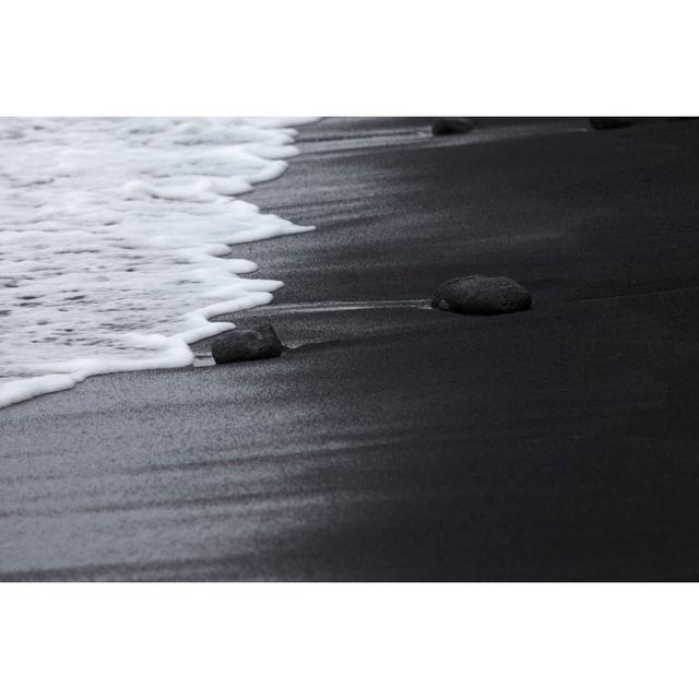 Black sand beach with white House of Hampton Size: 30cm H x 46cm W x 3.8cm D on Productcaster.