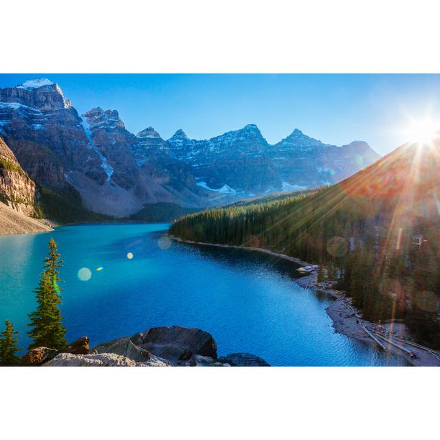 Moraine Lake, Lake Louise, Banff National Park, Alberta, Canada Union Rustic Size: 20cm H x 30cm W x 3.8cm D on Productcaster.