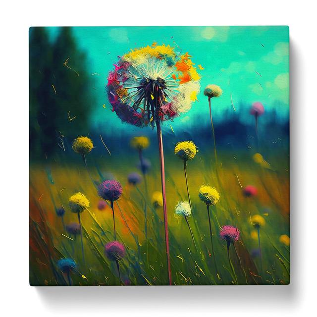 Dandelion Color Field Painting - Print Marlow Home Co. on Productcaster.