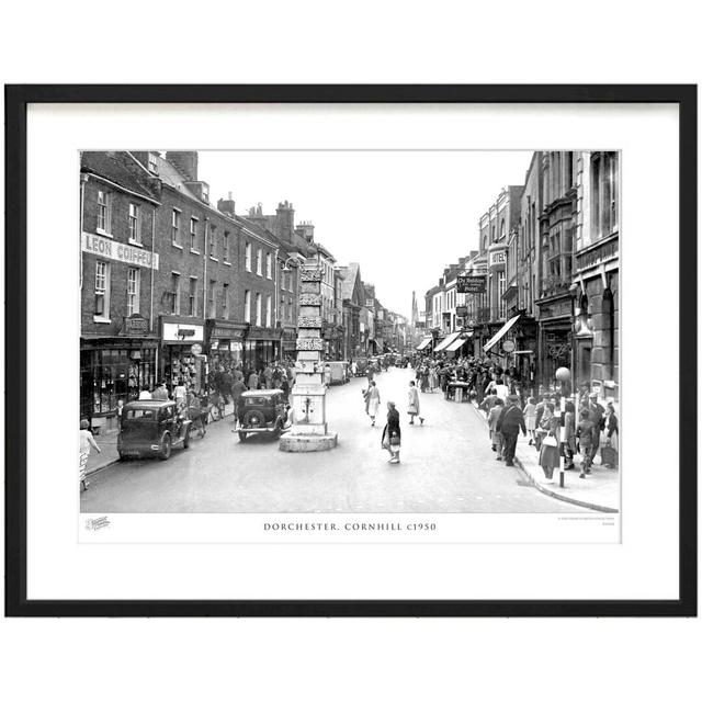 'Dorchester, Cornhill C1950' by Francis Frith - Picture Frame Photograph Print on Paper The Francis Frith Collection Size: 60cm H x 80cm W x 2.3cm D on Productcaster.