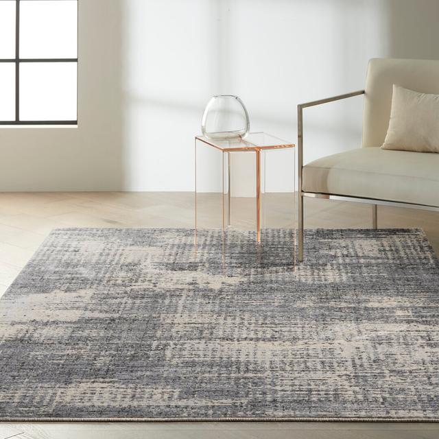 Rush Machine Woven Black/White Area Rug Calvin Klein Rug Size: Rectangle 160 x 221cm on Productcaster.