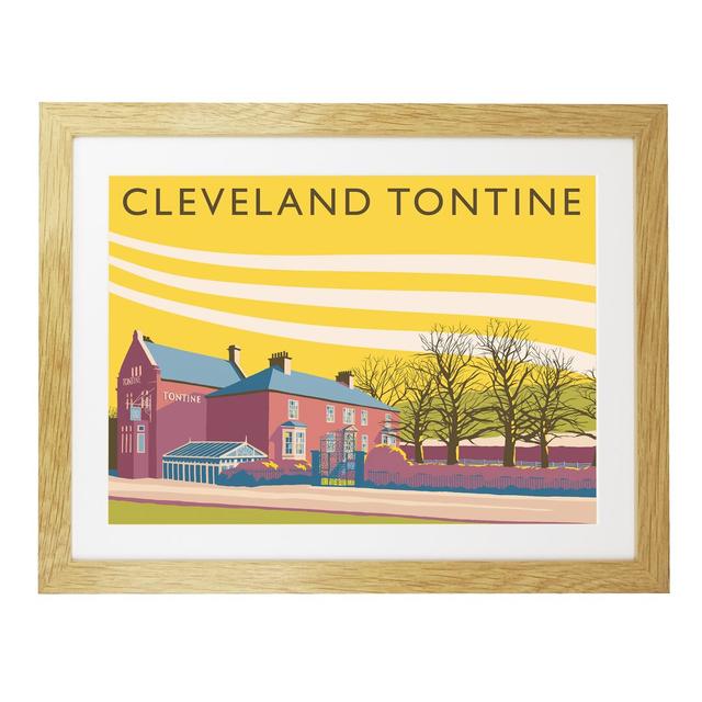 Cleveland Tontine - Print 17 Stories Frame Option: Oak Framed, Size: 40cm H x 50cm W x 3cm D on Productcaster.