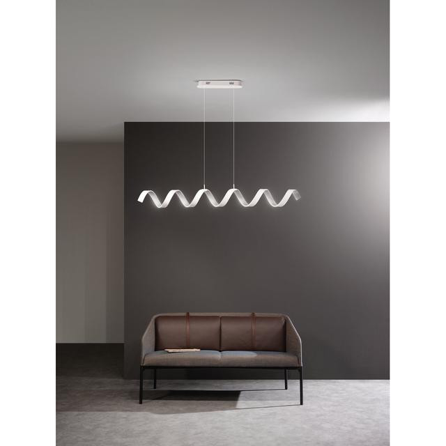 1 - Light LED Geometric Pendant Luce Ambiente Design Size: 125cm W, Colour Temperature: 4000K on Productcaster.