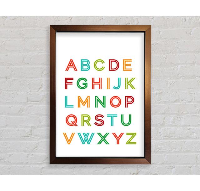 Alphabet Colours - Single Picture Frame Art Prints Bright Star Size: 141.4cm H x 100.1cm W x 3.4cm D on Productcaster.