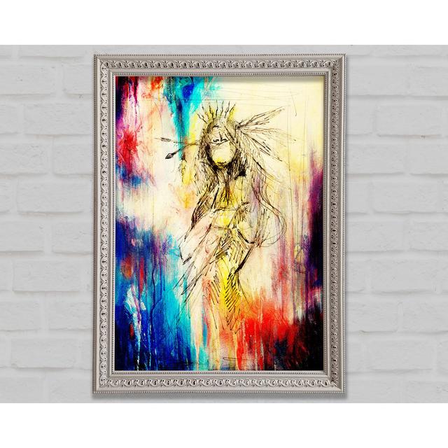 Red Indian Warrior Princess - Print Bright Star Size: 59.7cm H x 42cm W on Productcaster.