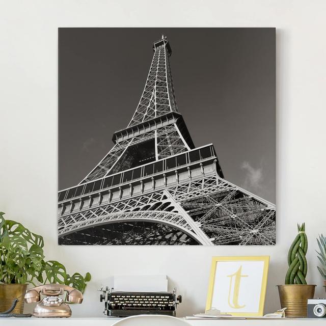 Eiffel Tower by Kein Künstler Photograph Ebern Designs Size: 80cm H x 80cm W on Productcaster.