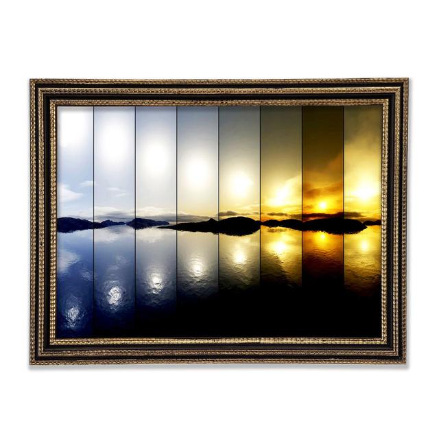 Lights Of The River Framed Print Ebern Designs Size: 59.7cm H x 84.1cm W x 3cm D on Productcaster.