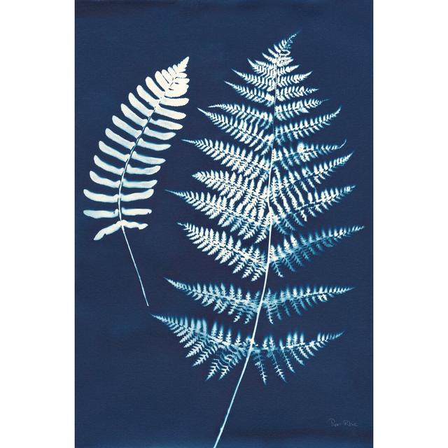 Nature By The Lake - Ferns V by Piper Rhue - No Frame Print on Canvas Blue Elephant Size: 122cm H x 81cm W on Productcaster.