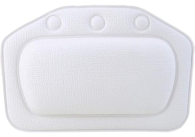 Bath Pillow With Strong Suction Cups | Suction Pads To Hold It In Place | Provides Support & Comfort | Recline In Comfort While Bathing | Super Soft | on Productcaster.