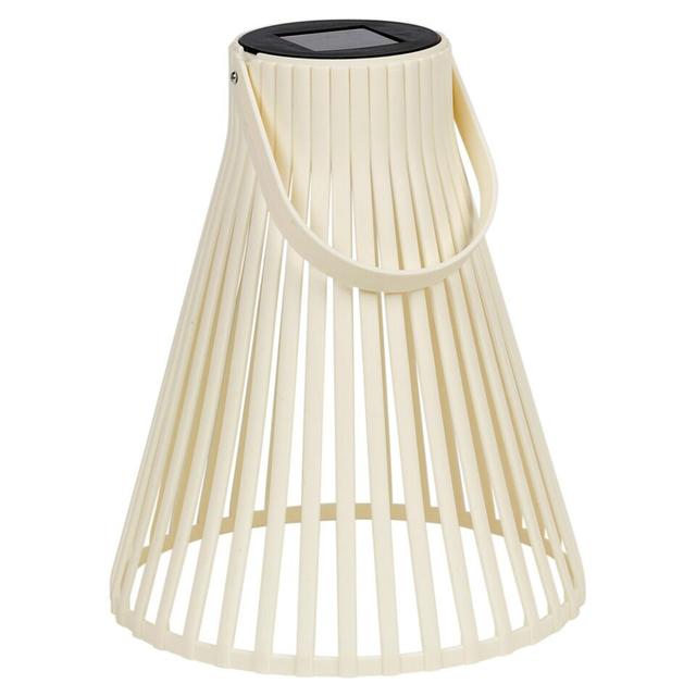 Belfast 25cm Solar Integrated LED Outdoor Lantern Breakwater Bay Colour: White on Productcaster.