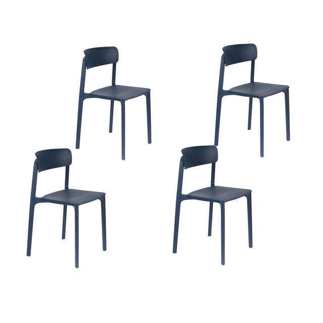 Side chair Set Mckenna (Set of 4) Isabelline Colour: Blue on Productcaster.